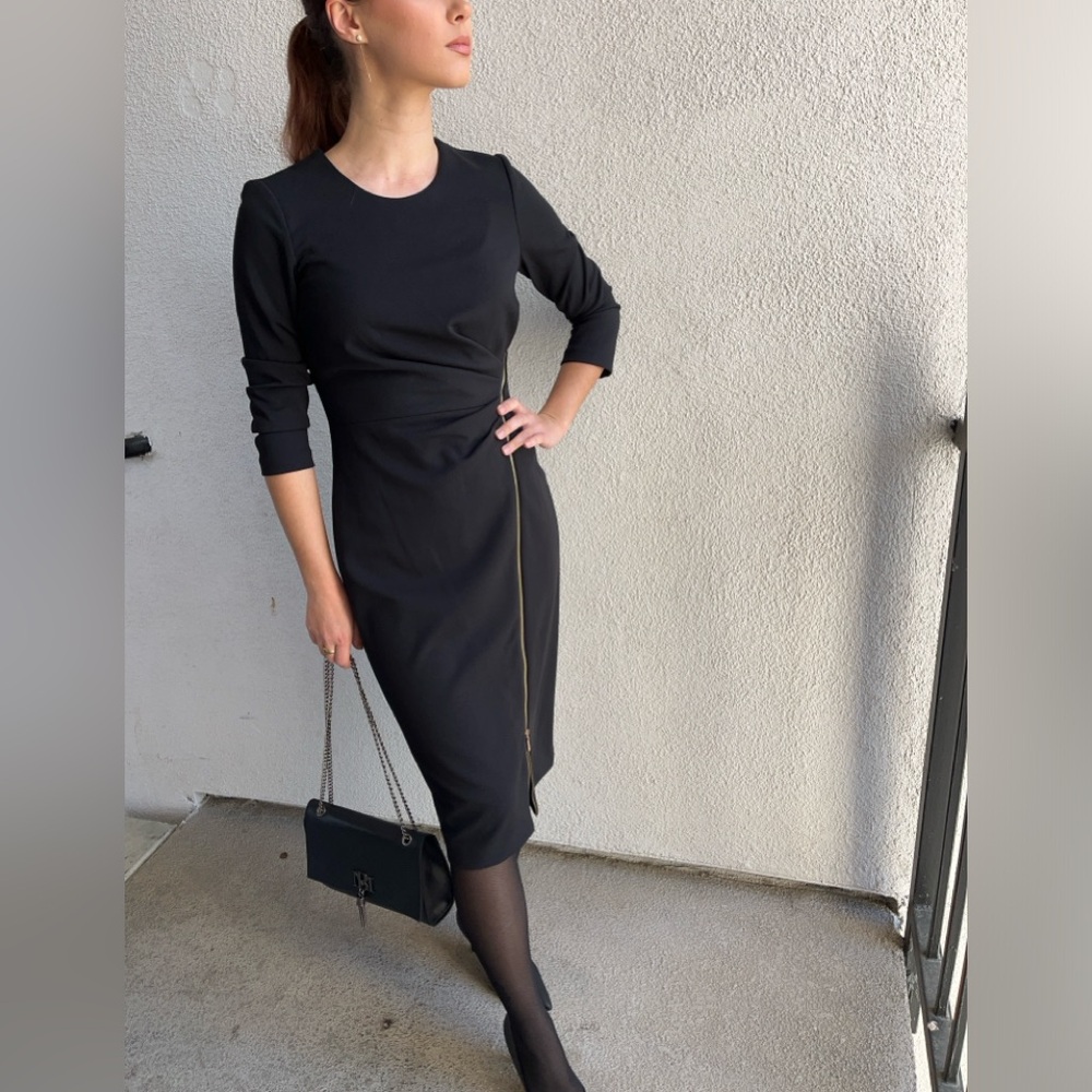 Calvin Klein black pencil dress